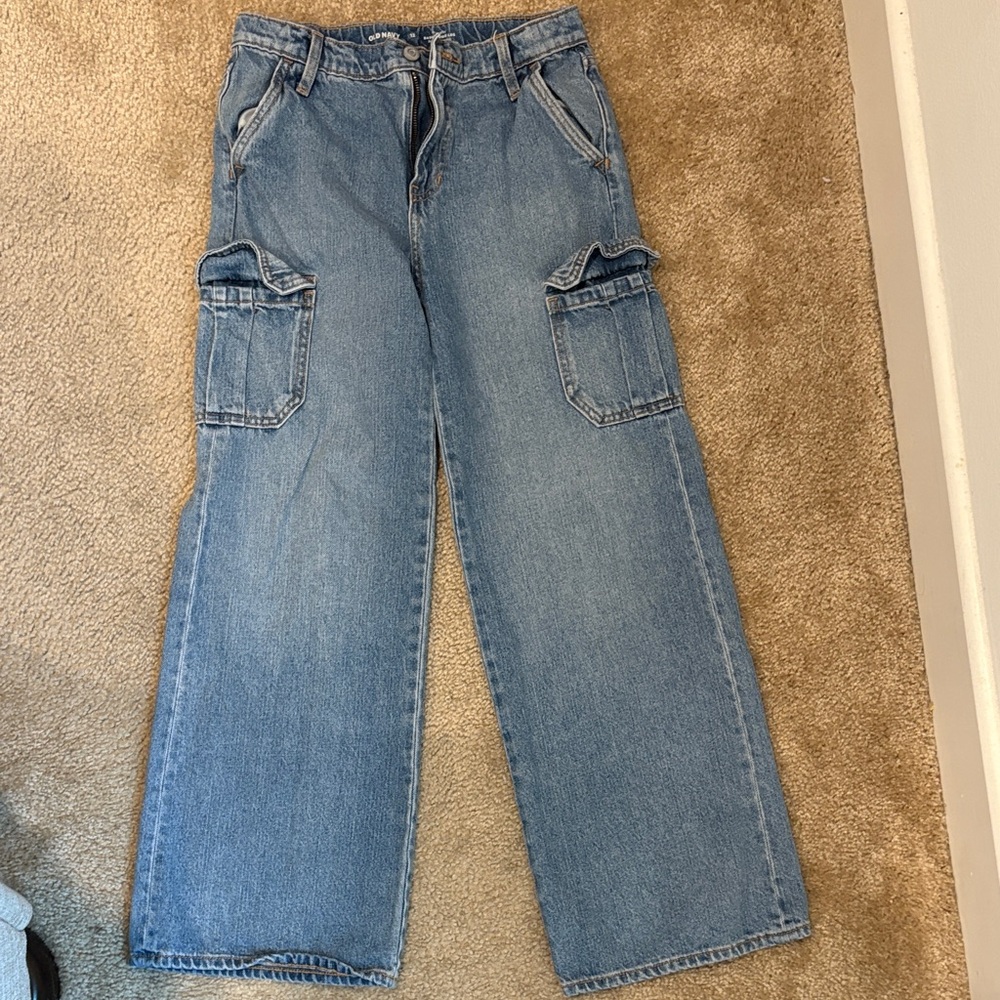 Ana Blue Cargo Jeans Baggy wide leg